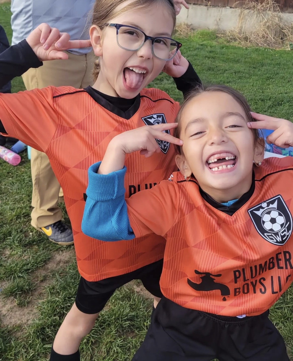 All smiles in Plumber Boys jerseys