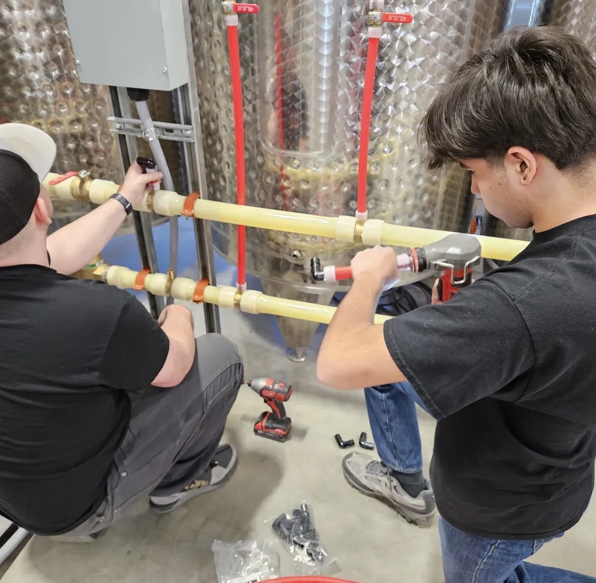 Precision PEX fittings & valve assembly