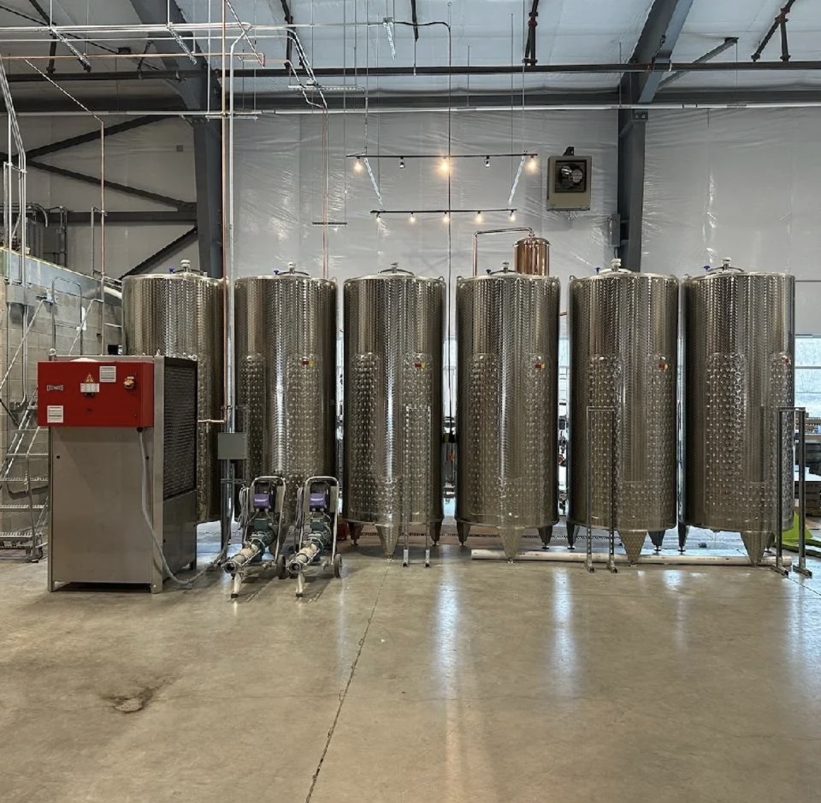 Finished commercial tank room