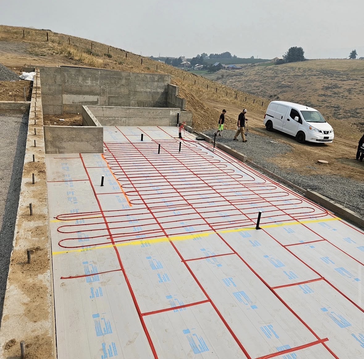 In-floor radiant heat install — new build foundation