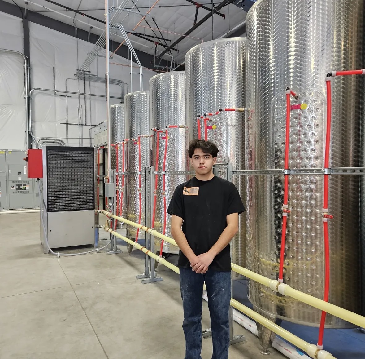 Commercial winery PEX manifold project